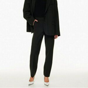 Aritzia Babaton Command Straight Leg Pant Trouser Black Sz 6 NWT